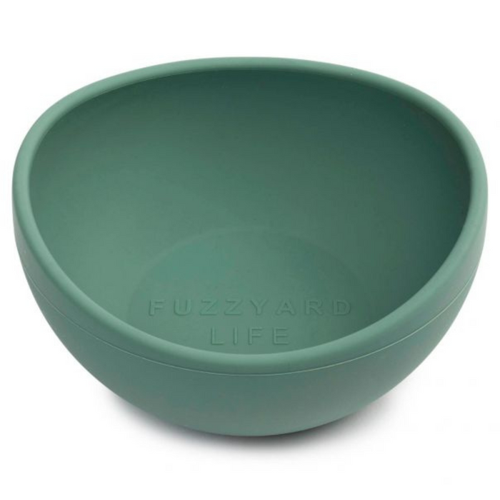15% OFF: FuzzYard LIFE Myrtle Green Silicone Pet Bowl