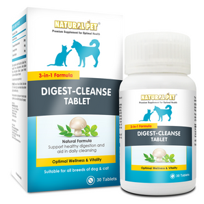 15% OFF: Natural Pet Digest & Cleanse Tablets For Dogs & Cats