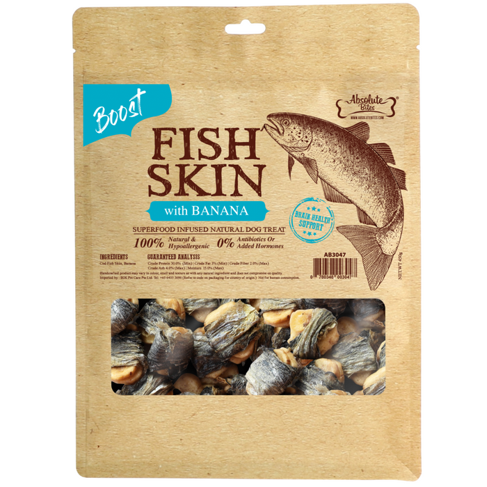35% OFF: Absolute Bites Fish Skin with Banana Treats For Dogs