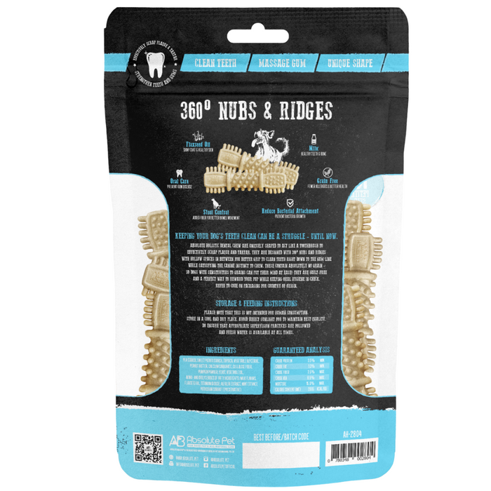 40% OFF: Absolute Holistic Milk Dental Chews Value Pack For Dogs