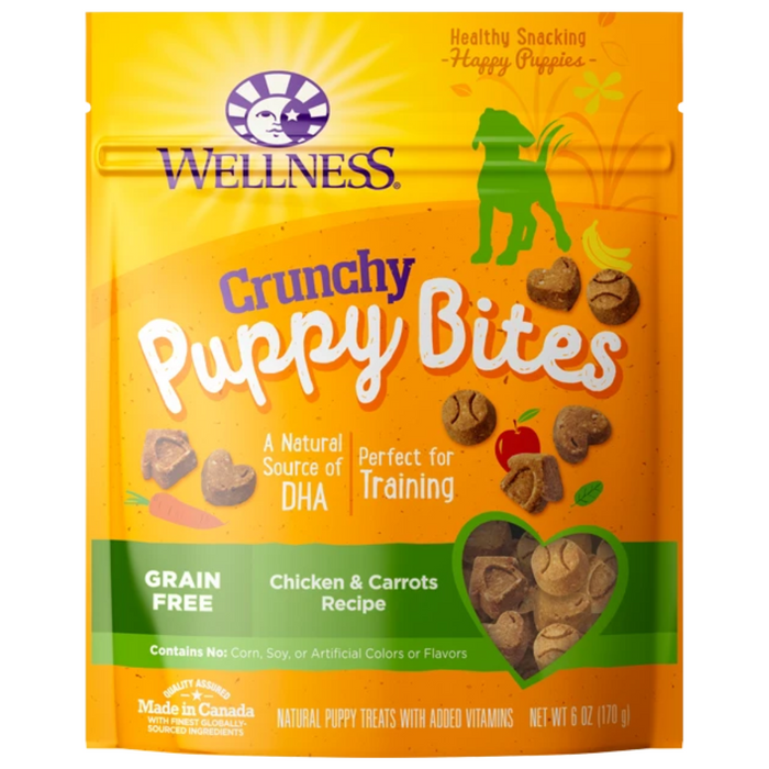 20% OFF: Wellness Puppy Bites Grain Free Crunchy Chicken & Carrots Treats