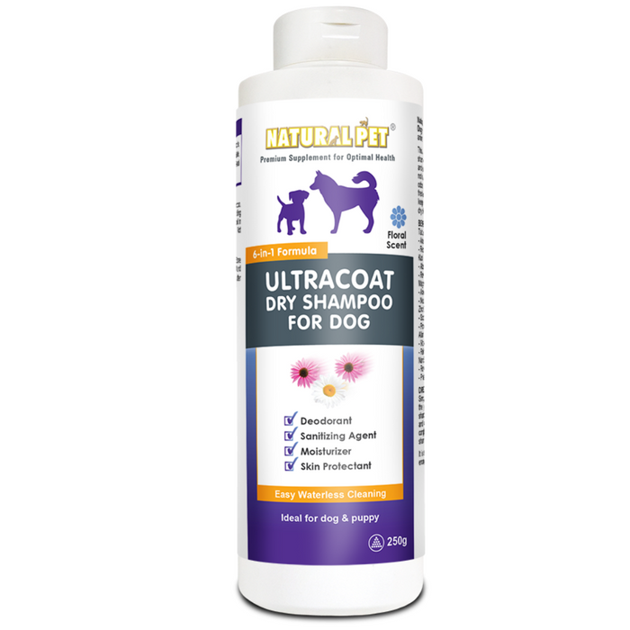 15% OFF: Natural Pet Ultra Coat Dry Shampoo For Dog