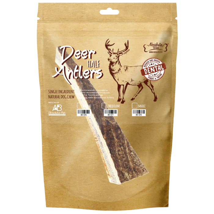 30% OFF: Absolute Bites Maxi Half Antler Dental Chews For Dogs