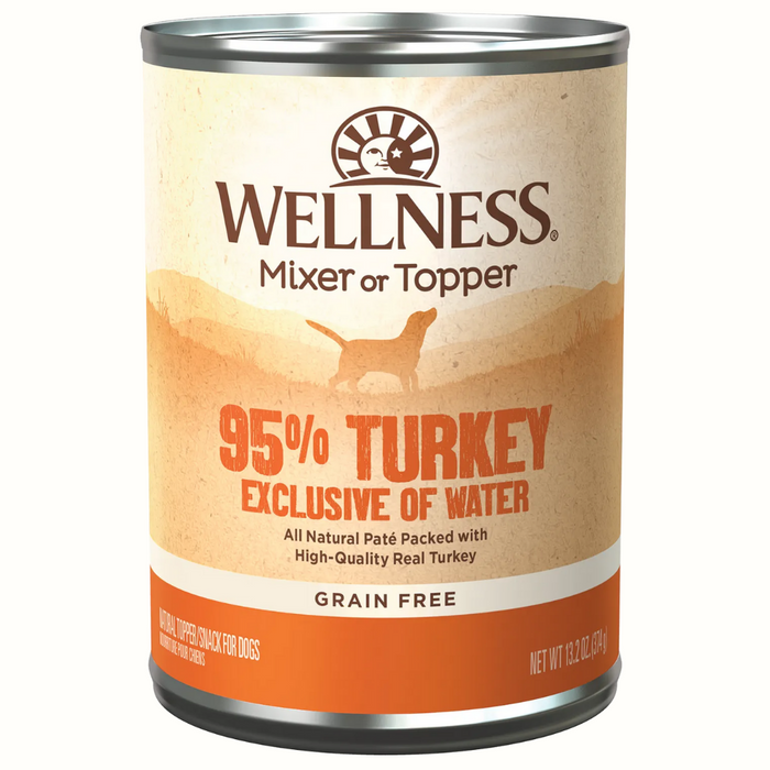 20% OFF: Wellness Ninety-Five Percent Grain Free Turkey Mixer/Topper Wet Dog Food