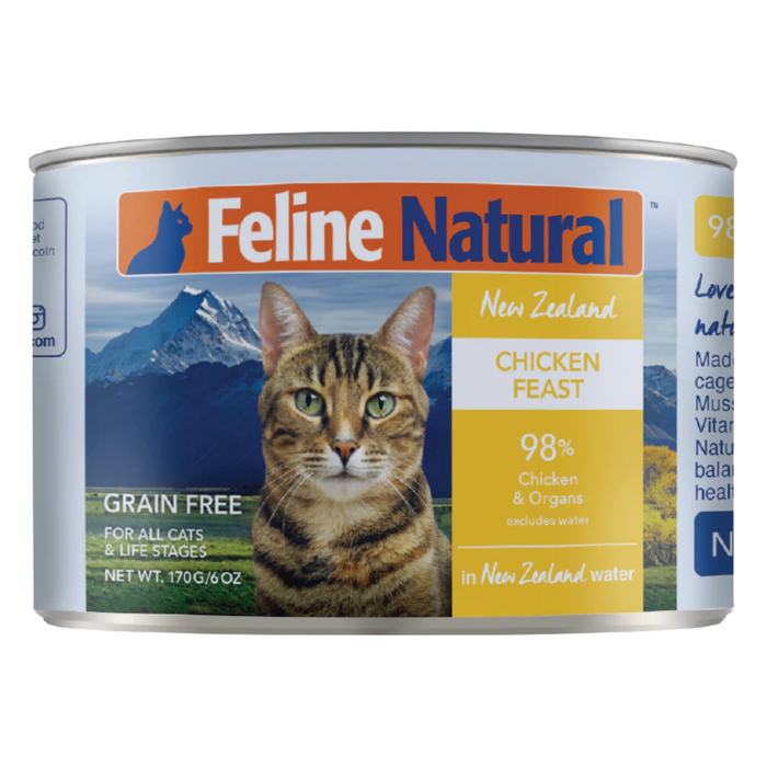 Feline Natural Grain Free New Zealand Chicken Feast Wet Cat Food (12 Cans)