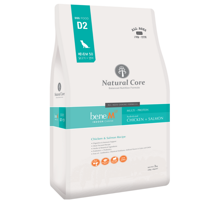 15-20% OFF: Natural Core BENE2 M50 Organic Skin Care Multi-Protein Chicken + Salmon (For Healthy Skin) Dry Dog Food