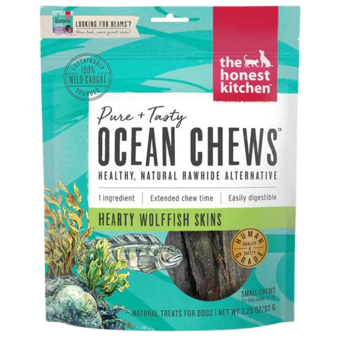 15% OFF: The Honest Kitchen Ocean Chews Hearty Wolffish Skin Beams Dog Treats