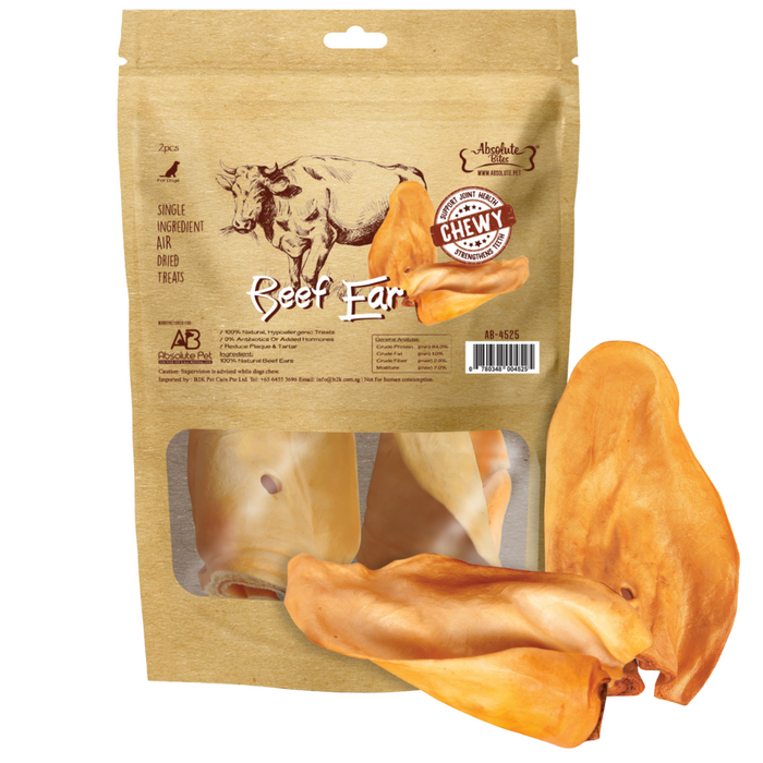 35% OFF: Absolute Bites Air Dried Beef Ears Treats For Dogs