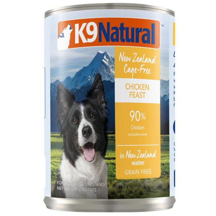K9 Natural Grain Free New Zealand Cage-Free Chicken Feast Wet Dog Food (12 Cans)
