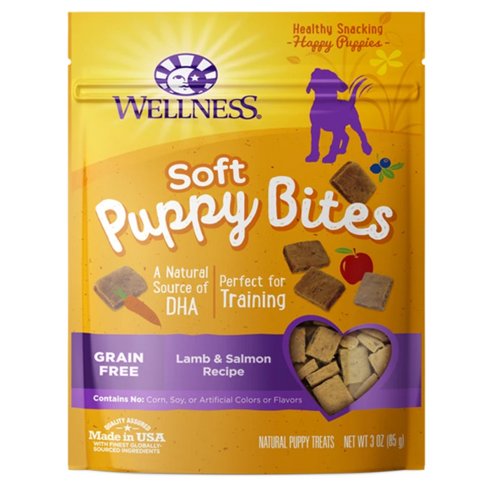 20% OFF: Wellness Puppy Bites Grain Free Soft Lamb & Salmon Treats