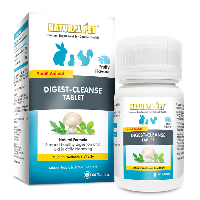 15% OFF: Natural Pet Digest & Cleanse Tablets For Small Animals