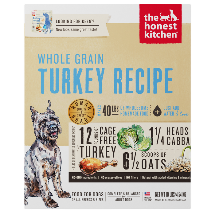 15% OFF: The Honest Kitchen Dehydrated Whole Grain Turkey Recipe Dog Food (Keen)