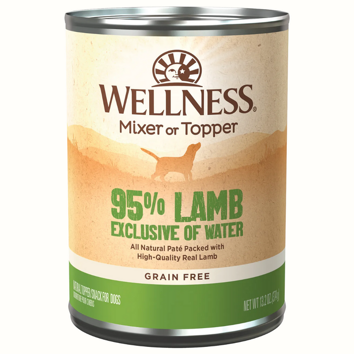 20% OFF: Wellness Ninety-Five Percent Grain Free Lamb Mixer/Topper Wet Dog Food
