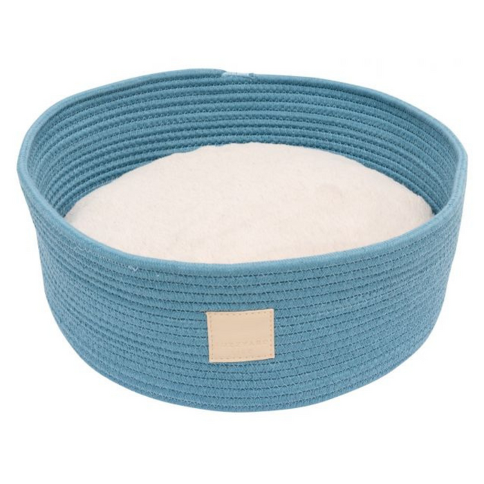 15% OFF: FuzzYard LIFE French Blue Rope Basket Pet Bed