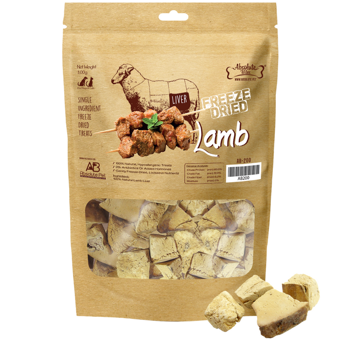 35% OFF: Absolute Bites Freeze Dried Lamb Treats For Dogs & Cats