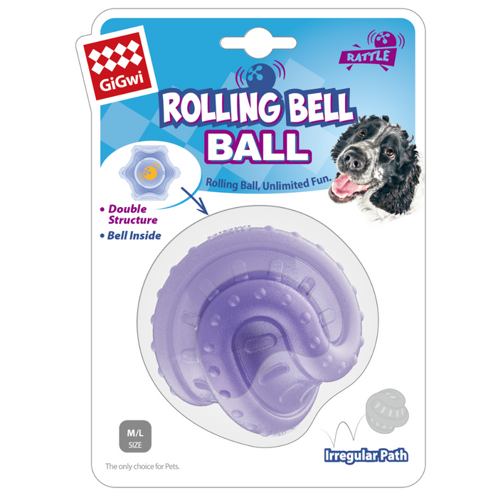 GiGwi Rolling Ball With Bell Toy For Dogs
