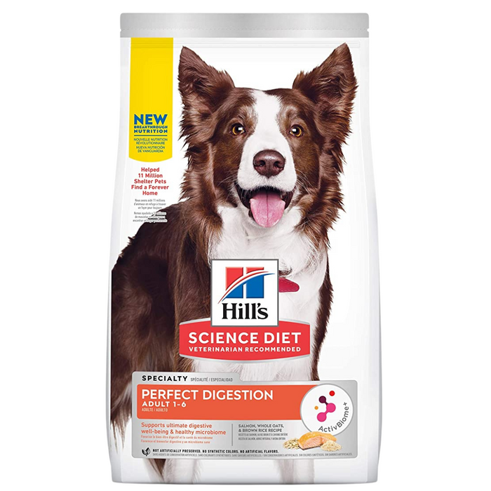 10% OFF: Hill's® Science Diet® Adult Perfect Digestion With Salmon, Whole Oats & Brown Rice Recipe Dry Dog Food