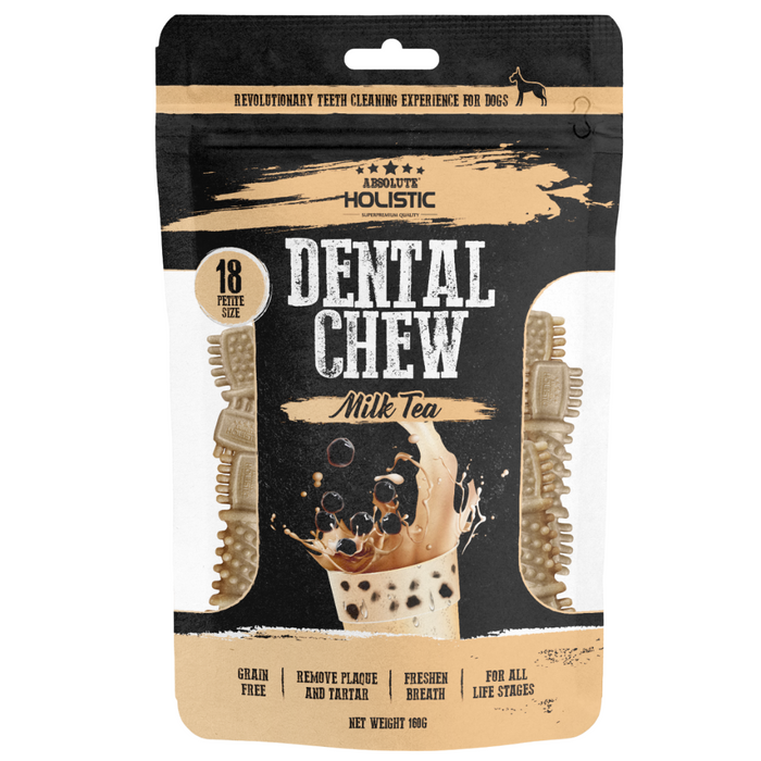 40% OFF: Absolute Holistic Milk Tea Dental Chews Value Pack For Dogs