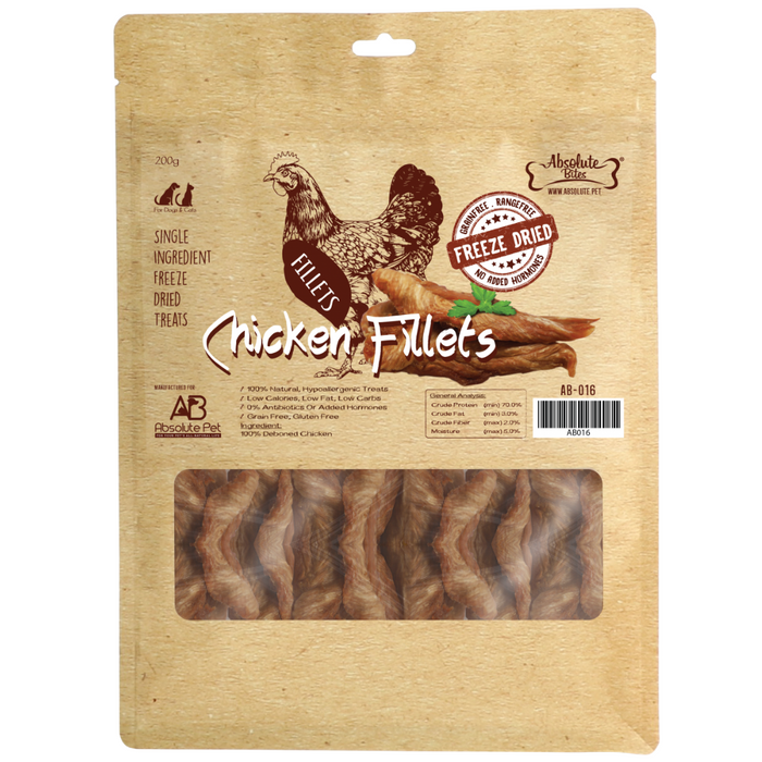 35% OFF: Absolute Bites Freeze Dried Chicken Fillet Treats For Dogs