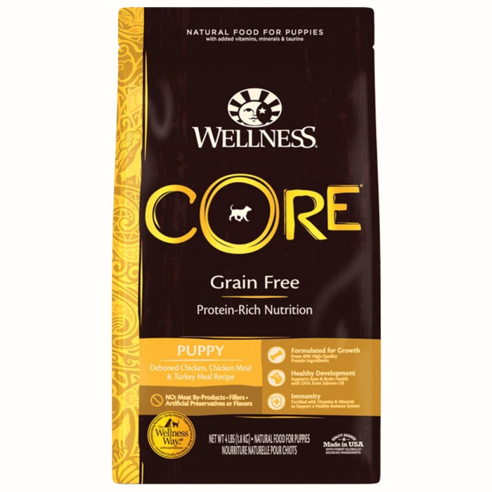 20% OFF + FREE WET FOOD: Wellness CORE Grain Free Puppy Dry Dog Food