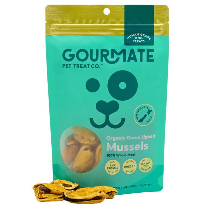 Gourmate Pet Treat Co. Organic Green Lipped Mussels Treats For Dogs
