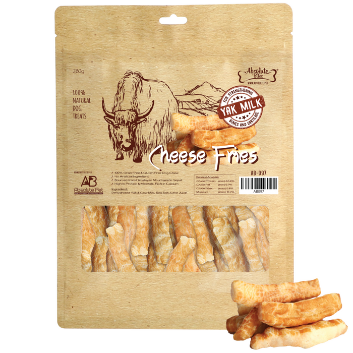 35% OFF: Absolute Bites Himalayan Yak Cheese Fries Treats For Dogs
