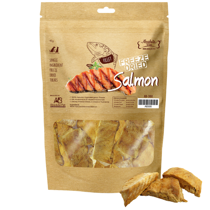 35% OFF: Absolute Bites Freeze Dried Salmon Treats For Dogs & Cats
