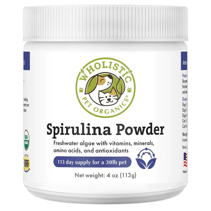 Wholistic Pet Organics Spirulina Powder (Antioxidant Support) For Dogs & Cats