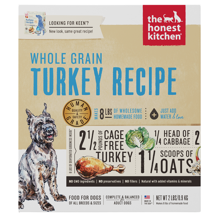 15% OFF: The Honest Kitchen Dehydrated Whole Grain Turkey Recipe Dog Food (Keen)