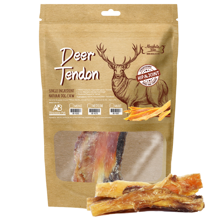 30% OFF: Absolute Bites Mini Deer Tendon Chews For Dogs