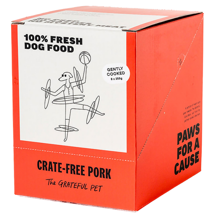 The Grateful Pet Gently Cooked Crate-Free Pork Dog Food (FROZEN)