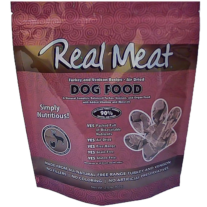 Real Meat Turkey & Venison Air Dried Food For Dogs
