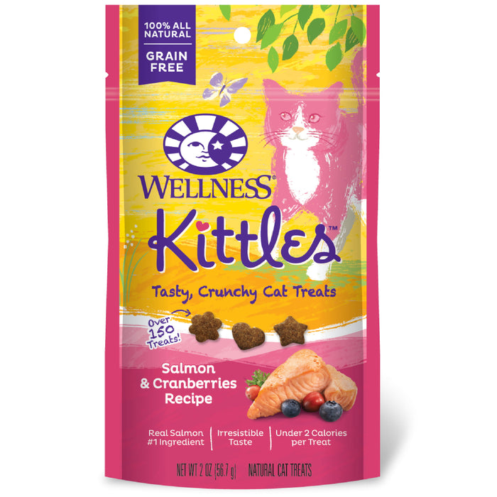 20% OFF: Wellness Kittles™ Grain Free Crunchy Salmon & Cranberries Cat Treats