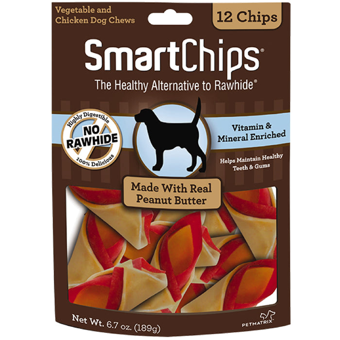 15% OFF: SmartBones Smart Chips Peanut Butter Chew Treats (12Pcs)