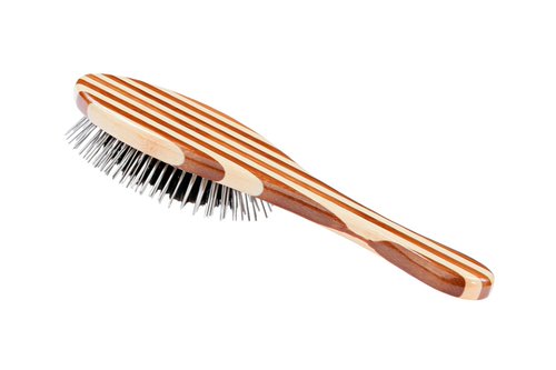 10% OFF: Bass Hybrid Groomer Striped Finish Pet Brush
