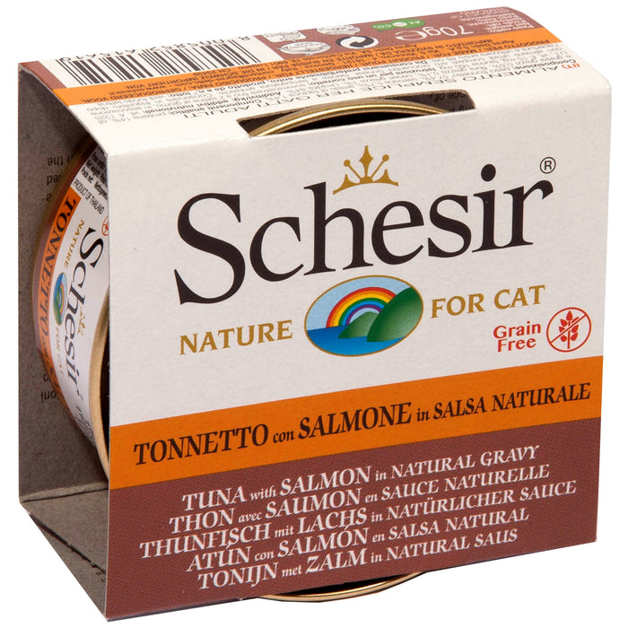 Schesir Grain Free Tuna & Salmon In Gravy Wet Cat Food