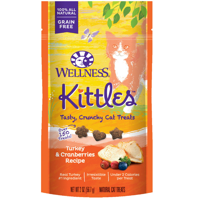 20% OFF: Wellness Kittles™ Grain Free Crunchy Turkey & Cranberries Cat Treats