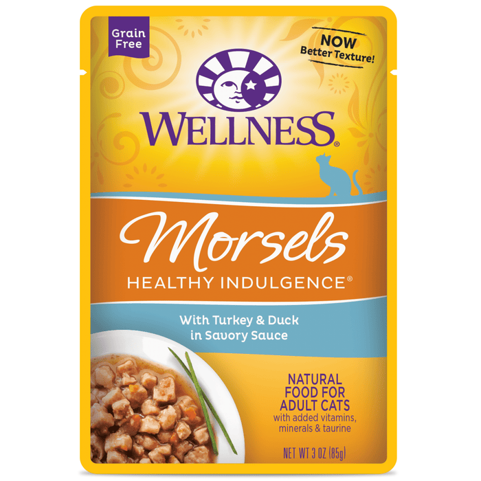 20% OFF: Wellness Healthy Indulgence Grain Free Morsels Turkey & Duck Wet Cat Food