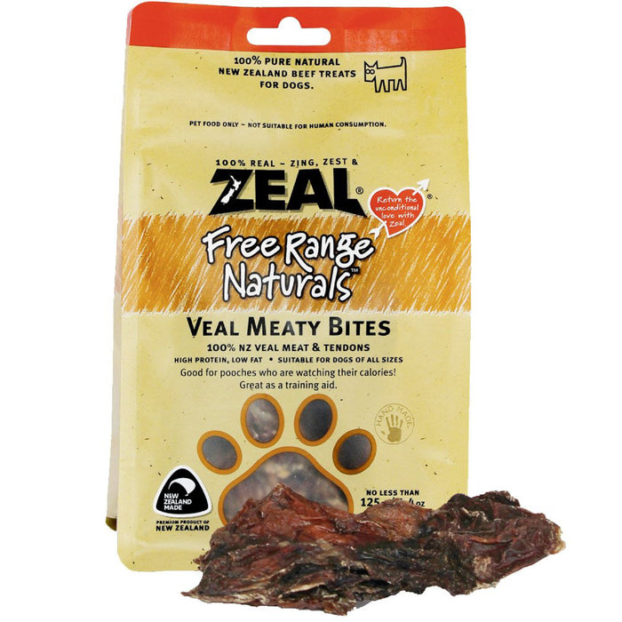 Zeal Free Range Naturals Veal Meaty Bites For Dogs