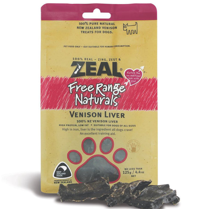 Zeal Free Range Naturals Venison Liver For Dogs