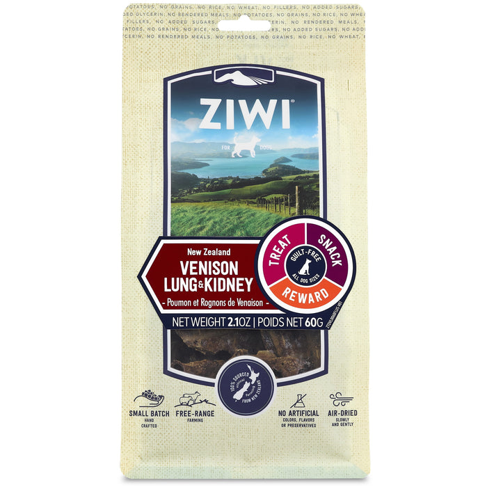 20% OFF: Ziwi Peak Air Dried Free Range Venison Lung & Kidney Dog Treats