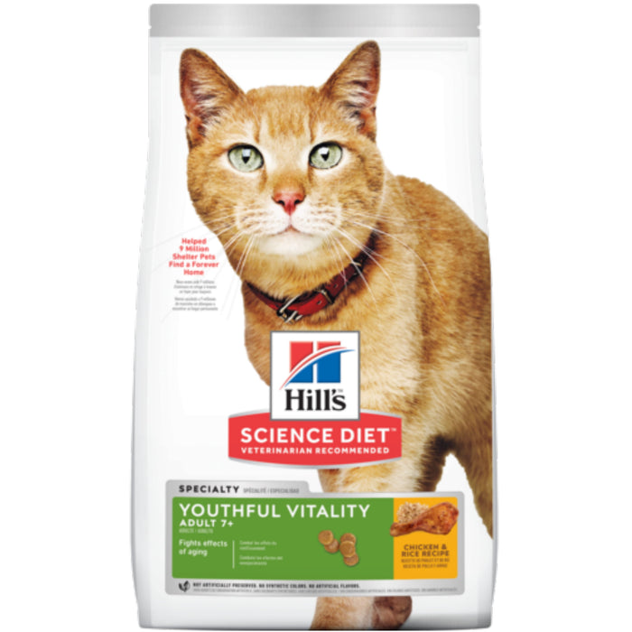 10% OFF: Hill's® Science Diet® Youthful Vitality Adult 7+ Chicken & Rice Recipe Dry Cat Food